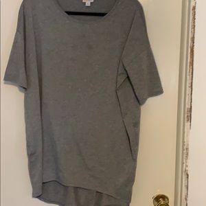 Grey tunic top